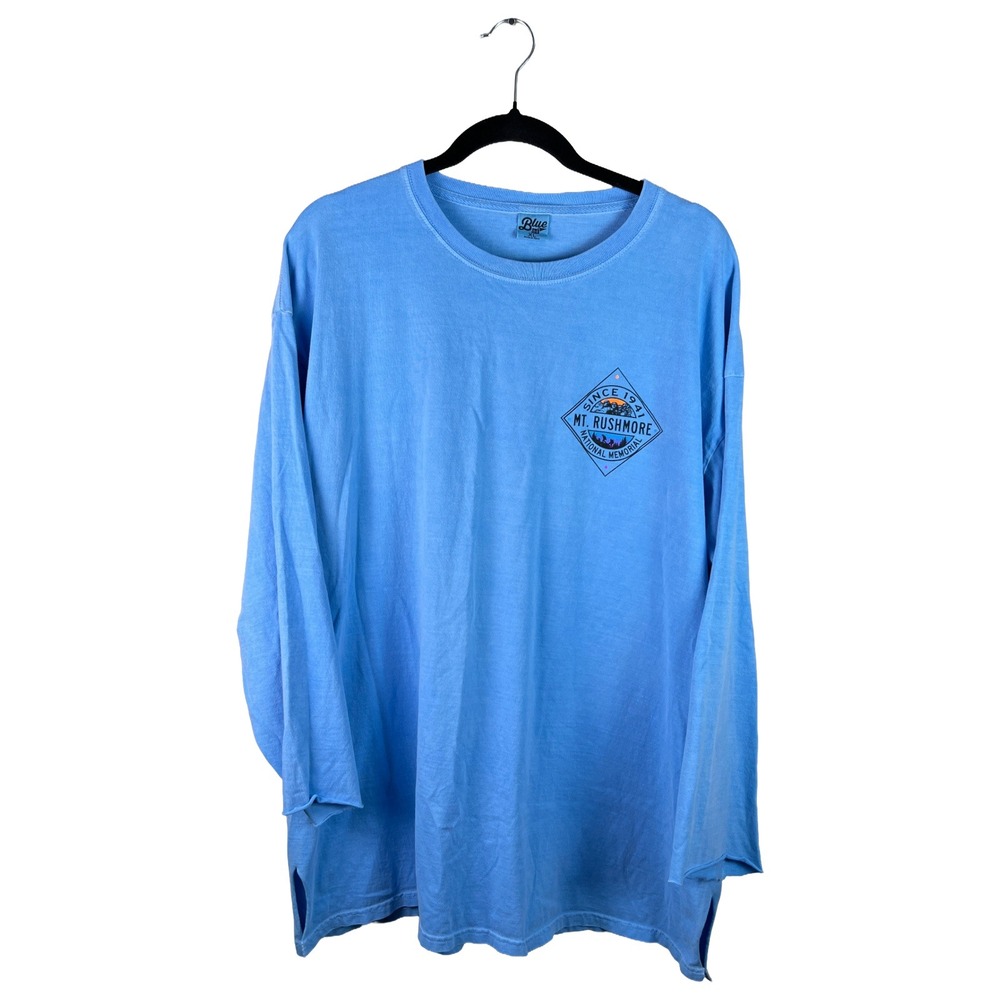 Blue 84 Shirt 2010s XL Mt Rushmore Long Sleeve Graphic Tee Gorpcore Outdoor